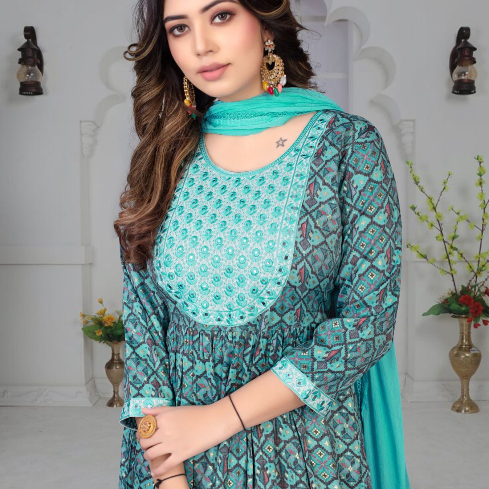 Embroidered Cotton Kurti